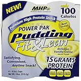 MHP Fit & Lean Protein Pudding, Vanilla, 4.5 Ounce, 4 Count