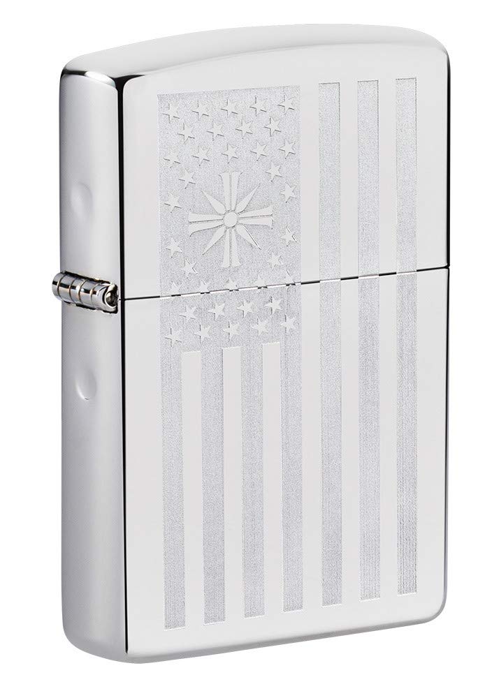 Zippo Unisex's Pocket Lighter, Far Cry Flag High Polish Chrome Color, One Size
