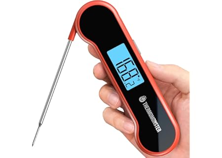 0.5 Sec Instant Read Meat Thermometer Digital with ±0.5℉ Precision, Food Th...