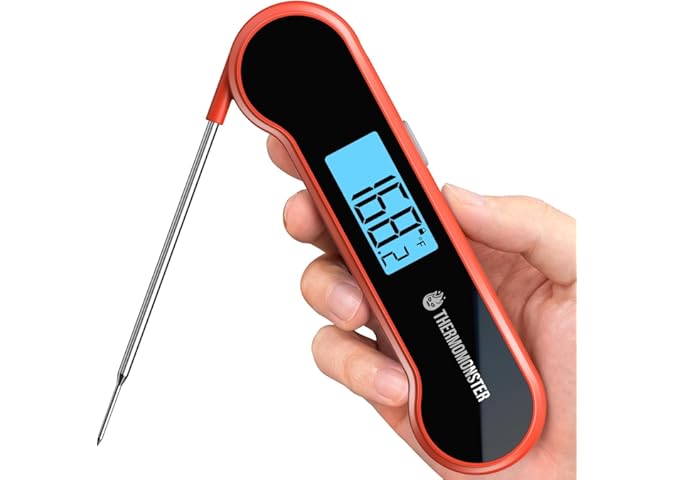 0.5 Sec Instant Read Meat Thermometer Digital with ±0.5℉ Precision, Food Th...