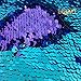 Reversible Sequin Fabric-Turquoise Purple Shimmer Mermaid Sequin Fabric Emboridery Flip Up Sequin Fabric by The Half Yard Clothing Wedding/Evening Dress DIY
