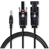 37" MC4 Connector Solar Panel Adapter to DC 3.5mm x 1.35mm Cable For Renogy, HQST, ALLPOWERS 100 Watts Solar Panel and Paxcess Solar Generator