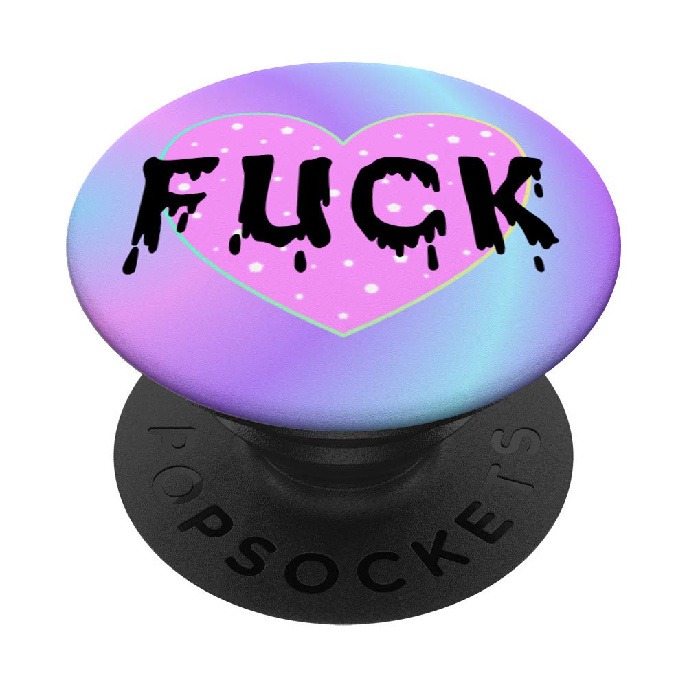 Fuck Heart Pastel Goth Kawaii Halloween PopSockets Swappable PopGrip