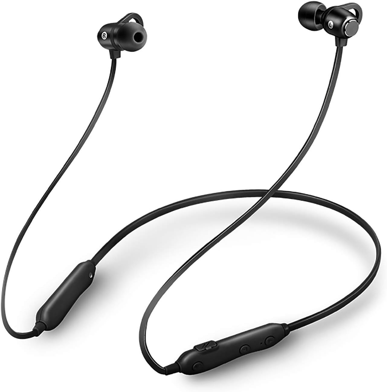 Bluetooth Headphones, Wireless Sports Earphones,with Mic Bluetooth 5.0 HD Stereo Sweatproof Earbuds,Gym Running Workout Noise Cancelling Headsets(Black)