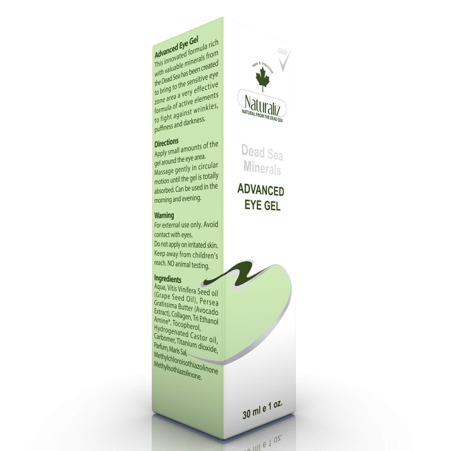 Naturaliz Dead Sea Eye Cream, Anti-aging Moisturizer for Puffiness, Crow’s Feet, Wrinkles and Dark Circles, 1 oz: Beauty