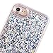 iPhone 6 Case, iPhone 6S Case, Crazy Panda New Soft Bumper Case Luxury Bling Glitter Sparkle Case Infused with Diamond Shape Glitters and Shiny Quicksands for Iphone 6/Iphone 6S - Silver