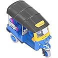 Pull Back Thai Tricycle, 3 colors, Simulation Alloy Tuk Tuk Car Model Toy Children Vehicle Toy(Blue)