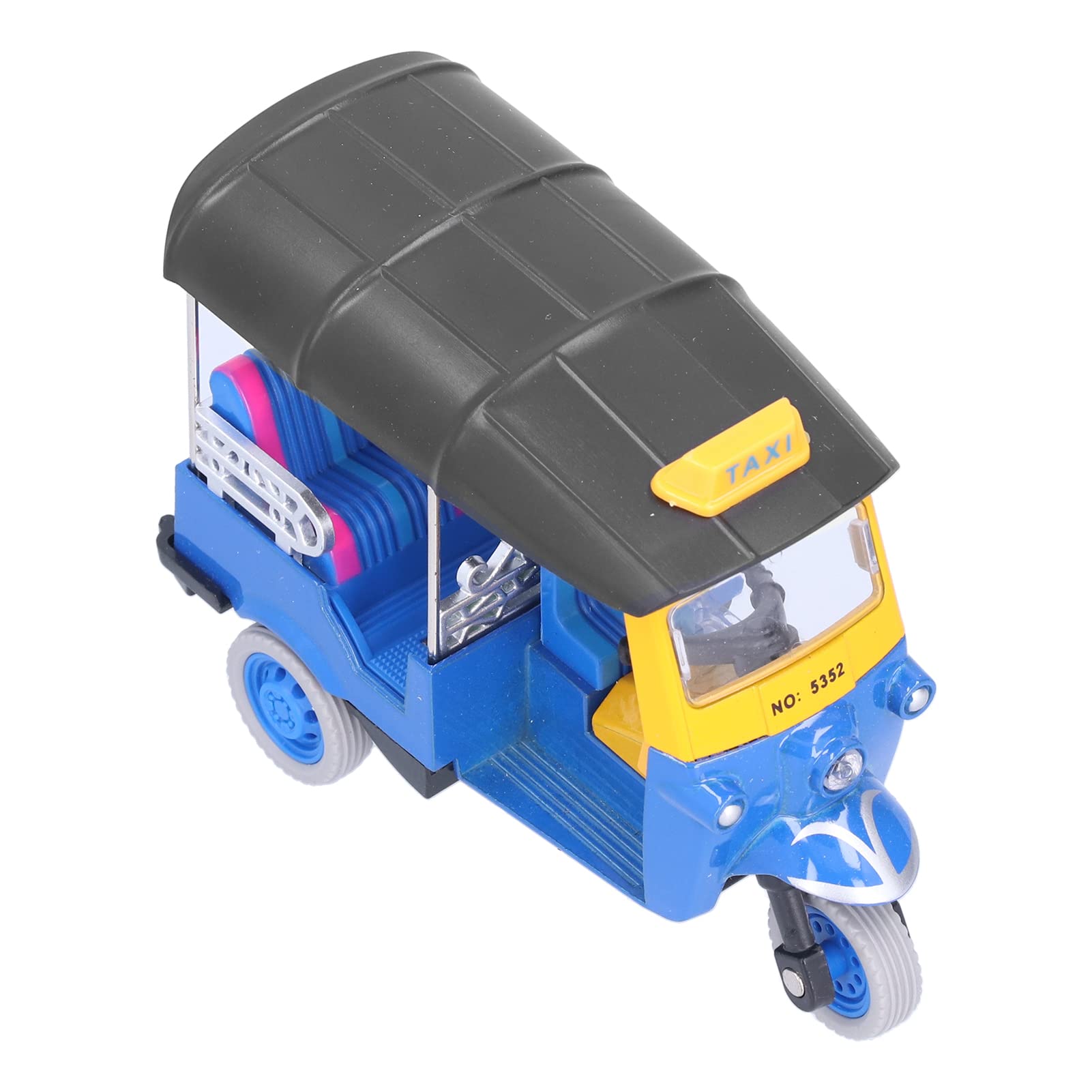 Photo 1 of Pull Back Thai Tricycle, 3 Colors, Simulation Alloy Car Model Toy Children Vehicle Toy(Blue)