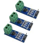 Ferwooh ACS712 20A Range Power Sensor Module Chip ACS712ELC-20A Current Sensor Module Hall Sensor Measurement Module with Power Indicator for Arduino (Pack of 3PCS)