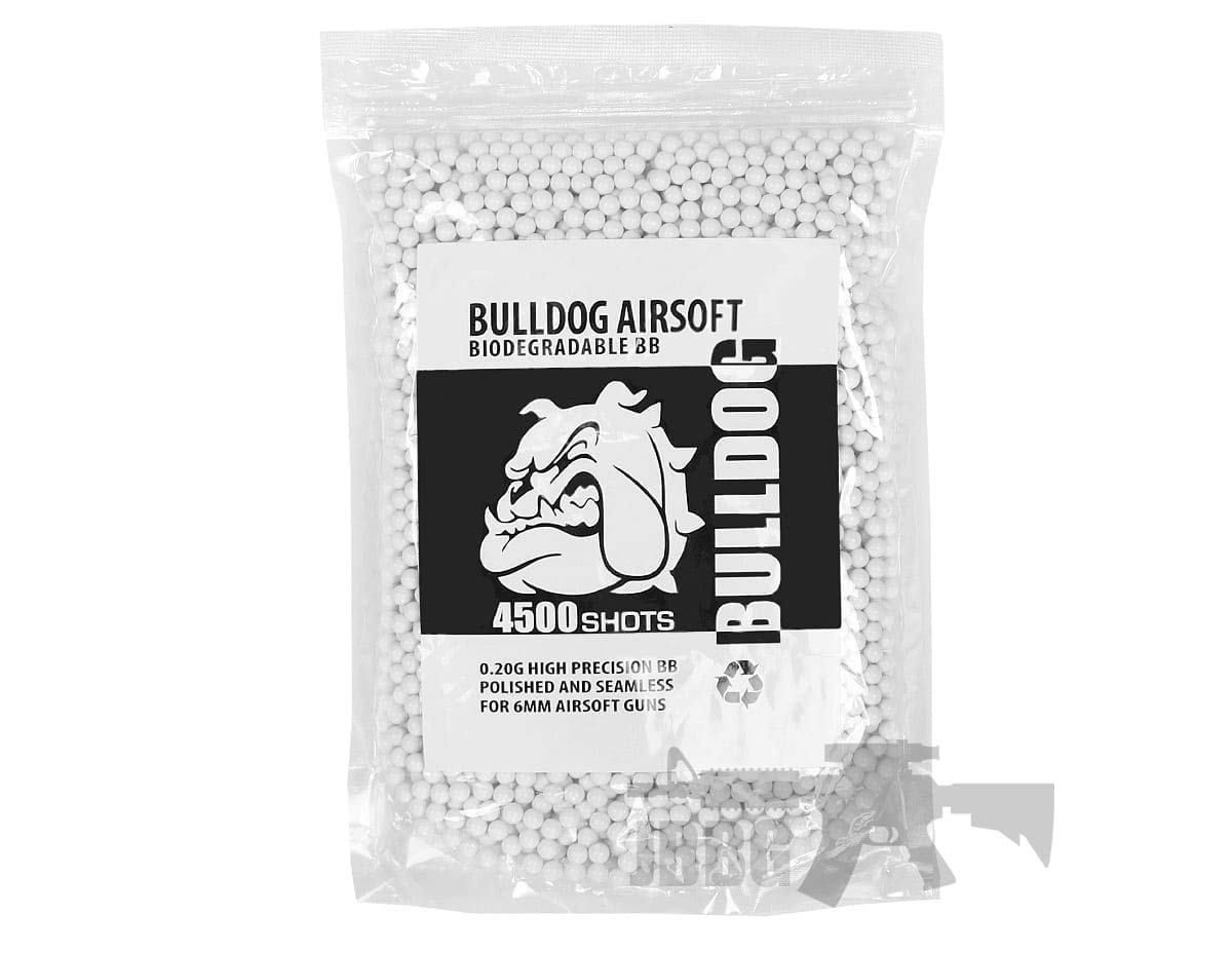 Airsoft High Grade 6mm 0.20g Biodegradable White BB Pellets High Precision Polished BBS 1000,2000,5000,10000 Shots In A Resealable Bag ALLCLEARANCEUK (0.20G 4500 BB BAG)