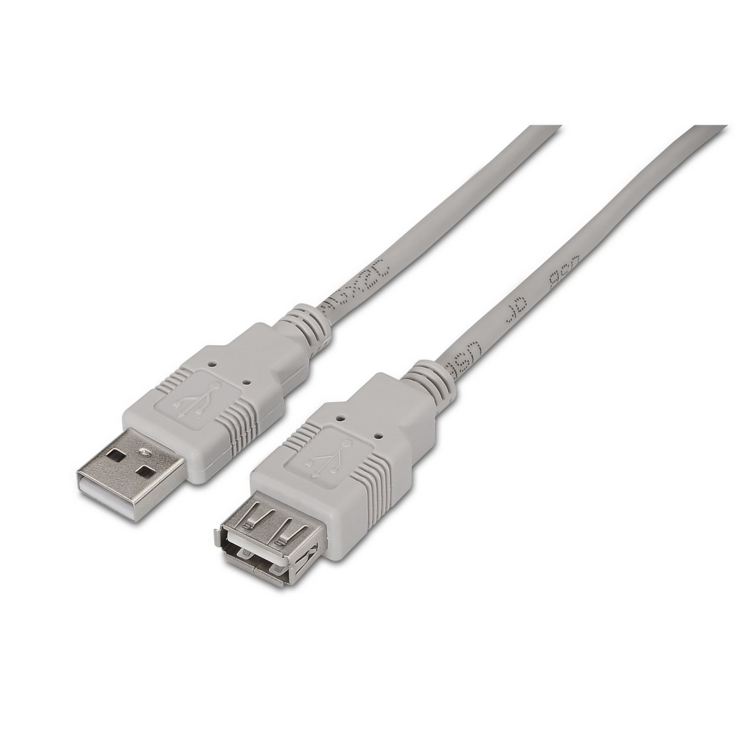 AISENS A101 – 0014 – 3 M USB 2.0 Extension Cable to Extend A USB 2.0 Cable, Suitable for Games Console/Digital Cameras/Webcam/Printers/Mouse Beige