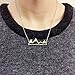 WeiVan Unique Snowy Mountain Range Necklace Nature Minimalist Bridesmaids Nature jewelry