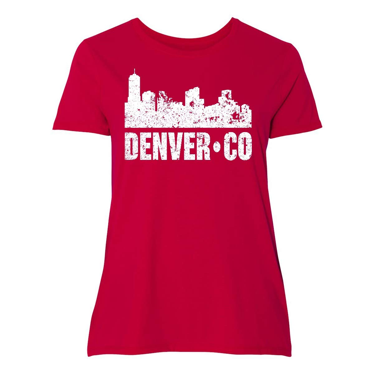 Denver Colorado Skyline Grunge Plus T Shirt 355c6 2410 Jznovelty