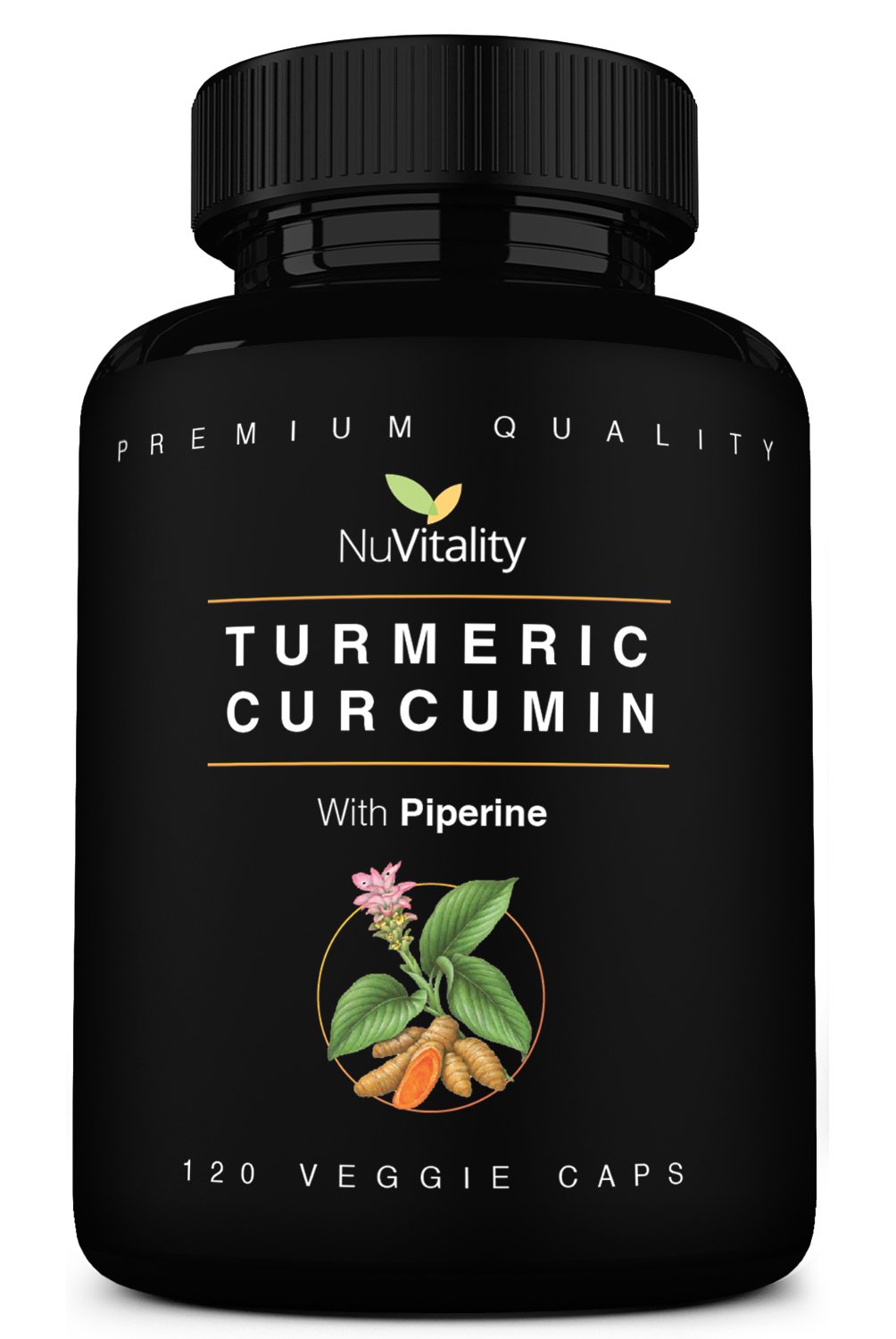 Turmeric Curcumin with Piperine (Black Pepper Extract) 120 Veggie