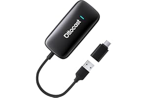 OTTOCAST Play2Video Ultra – Wireless CarPlay & Android Auto Adapter with YouTube, Netflix, Spotify, IPTV | 5GHz WiFi, Auto Co