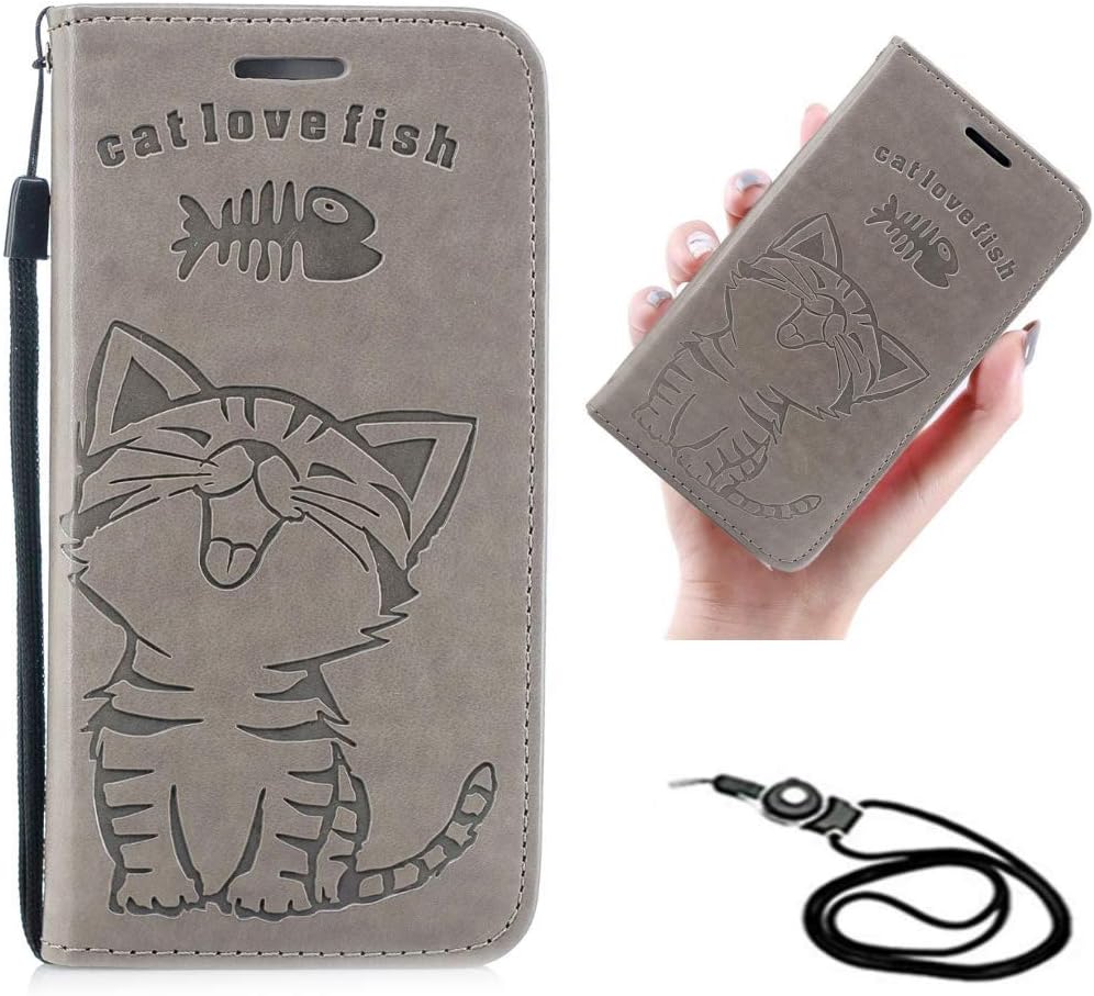 Amazon Co Jp Iphone 11ケース 手帳型 Iphone11 スマホケース アイフォン11ケース ネックストラップ付 かわいい 魚柄と猫柄 おしゃれ 人気 薄型 軽量マグネット スタンド機能 Tpu カードホルダー ストラップホール付き アイフォン 11スマホケース カバー Iphone11