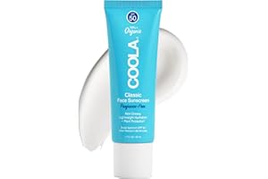 COOLA Organic Face Sunscreen SPF 50 Sunblock Lotion, Dermatologist Tested Skin Care for Daily Protection, Vegan and Gluten Free, Fragrance Free, 1.7 Fl Oz.