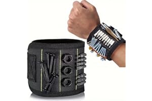 Magnetic tool wrist guard, magnetic wristband - suitable for screws, nails, and drills, suitable for dad DIY tool holder