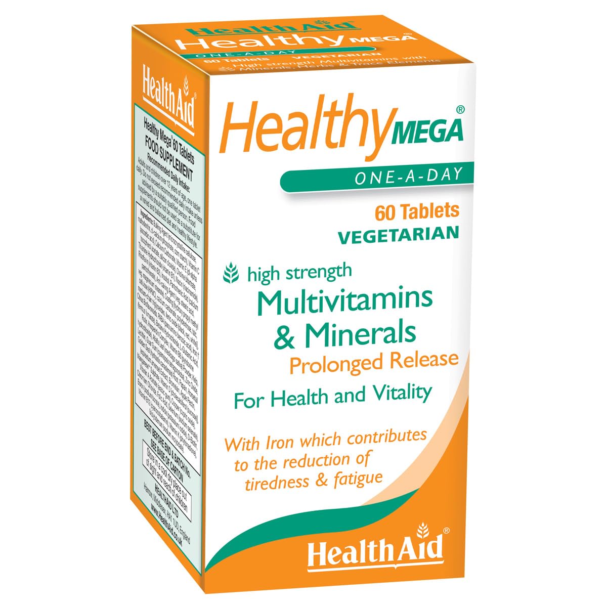 HealthAid Healthy Mega - Prolong Release - 60 Vegetarian Tablets