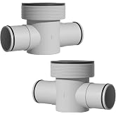 T Joint 1.5'' to 1.25'' Hose Connector P61408 for Intex Coleman，2-Pack | 3 Heads Joint, Filter Pump Hose Connector