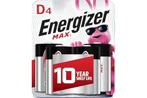 Energizer MAX Alkaline D Batteries, 4 Pack