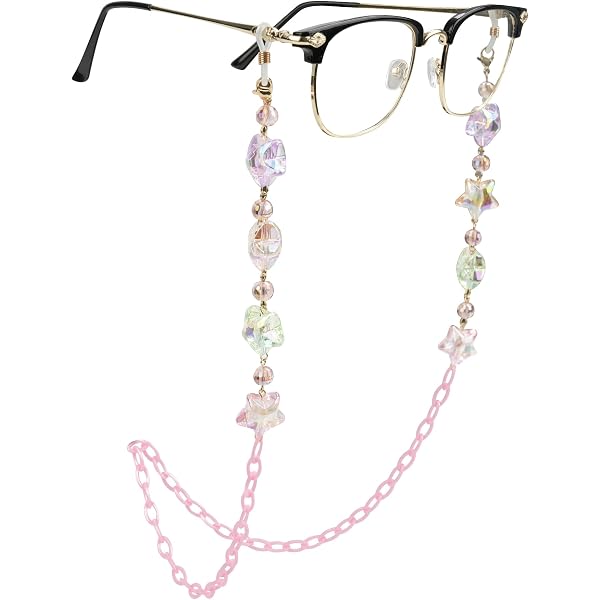 AININI 27.5 inch Eyeglass Chains Butterfly Gold Bead Mask  display picture 1