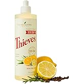 Young Living Thieves Dish Soap | 12 oz | Plant Based Dishwashing Liquid | Formulated with Lemon, Premium Essential Oils, and Water | Gentle on Hands | Ideal for Cleaning Dishes | 1 Pack