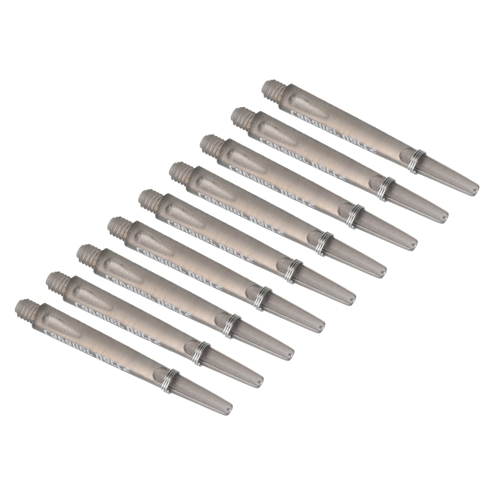 PATIKIL 45mm Dart Shafts, Medium 2BA Thread Plastic Dart Stems Dart Accessories for Steel Tip - 9 Pack (Black)