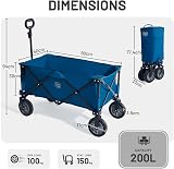 TIMBER RIDGE Festival Trolley on Wheels 200L Folding Wagon Cart view 4