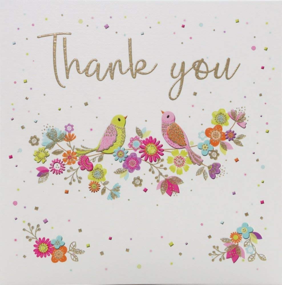Piccadilly Greetings Thank You Card Thank You - 138 mm sq inches - ZIZI Cards