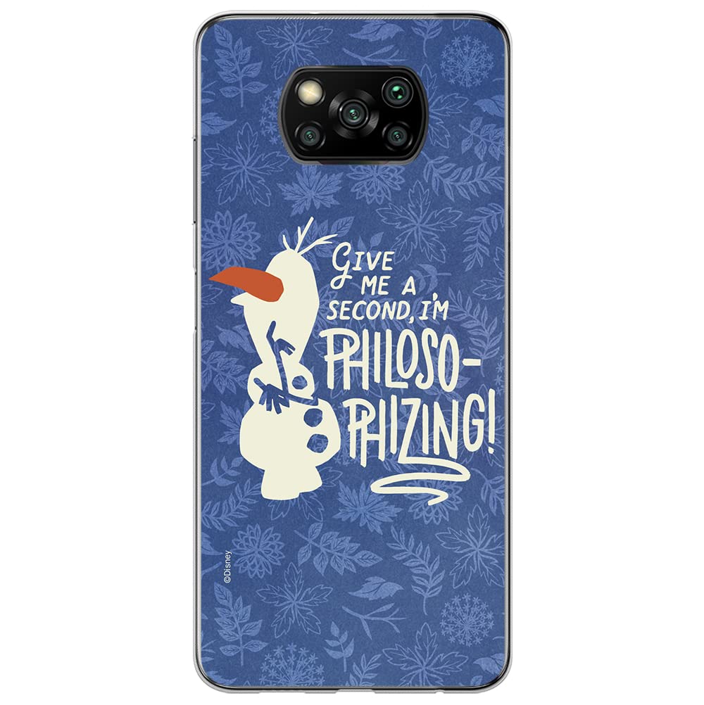 ERT GROUP mobile phone case for Xiaomi POCOPHONE X3 original and officially Licensed Disney pattern Olaf 005 optimally adapted to the shape of the mobile phone, partially transparent