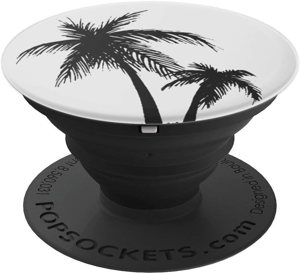 Amazon Com Palm Trees At Sunset Colorful Minimal Aesthetic Popsockets Grip And Stand For Phones And Tablets