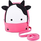 JiePai Cow Toddler Kids Backpack with Harness Leash for Boys Girls Age 1-3