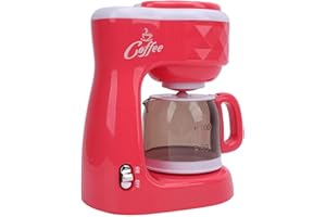Oreilet Toy Coffee Maker, Coffee Maker Machine Kitchen Appliance with 2 Cups, Pretend Playing Toddler Playset for Girls Boys