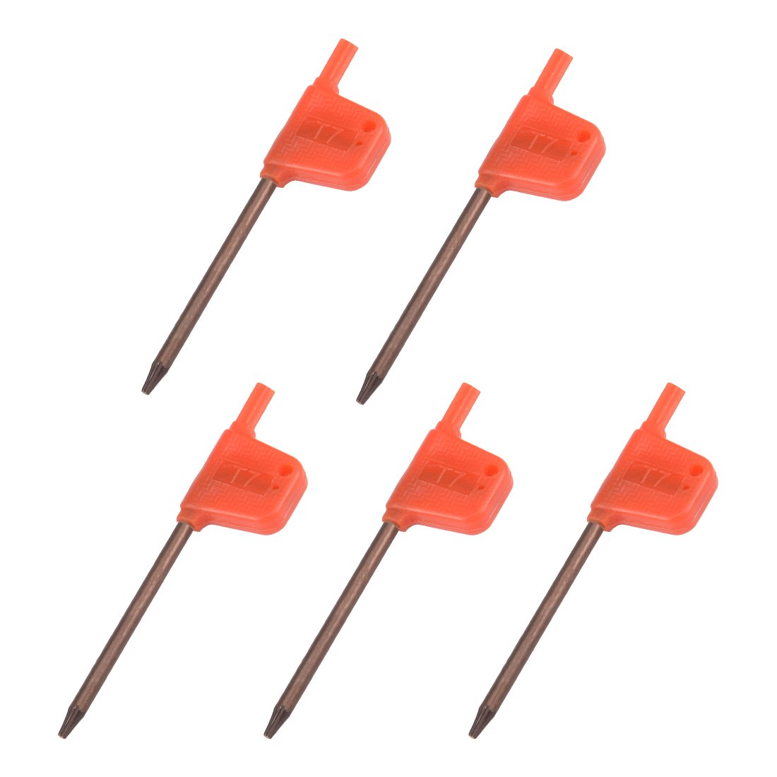 Sourcingmap Torx Screwdriver, T7 S2 Flag Handle Star Driver Key Wrench Spanner 5 Pcs