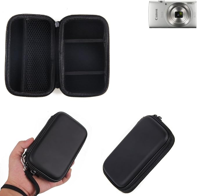 KSTrade Hardcase, carry case for compact camera Canon IXUS 185, with