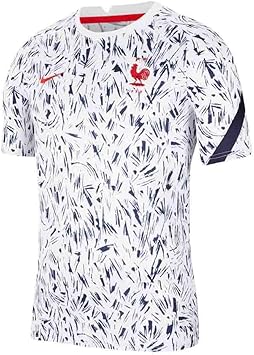 Amazon Co Jp Nike ナイキ フランス代表 Brt プレマッチトップ 半袖 ホワイト Cd2578 100 インポートs スポーツ アウトドア