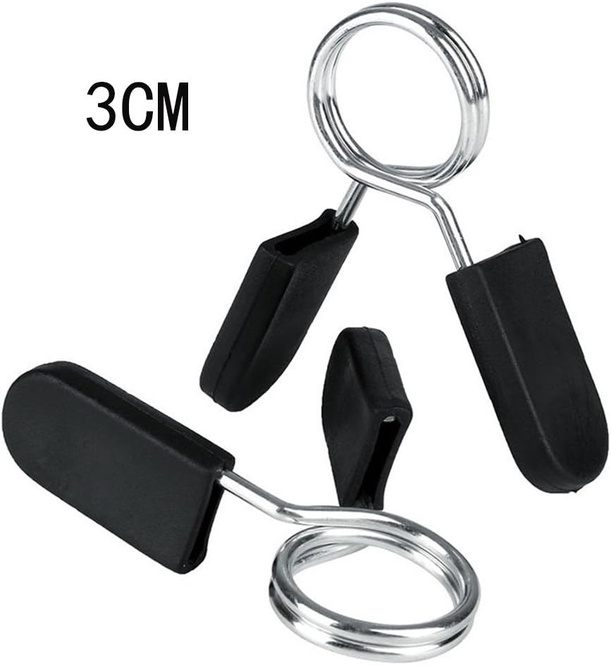 ANGS Barbell Clamps,Locking 28mm 30mm 50mm Standard Bar Spring Clips for Olympics Dumbbell Ordinary Barbell Spring Lock Collars for Weightlifting & Strength Training