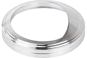 YDLMT 5 inch Speedometer Gauge Tank Mounted Cover Trim Ring Bezel Aluminum Chrome Compatible with Harley Electra Glide Deluxe Dyna Wide Glide
