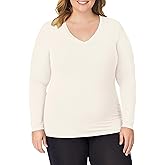 Cuddl Duds Softwear with Stretch Long Sleeve V-Neck