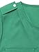 Allegra K Women Split Neck Button Decor Ruched Detail Shirt M Green