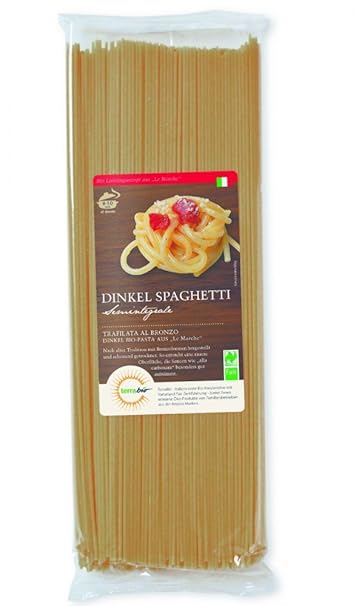 Bio Dinkel Spaghetti 500 g Naturland 'Fair' - original italienische Dinkel Pasta