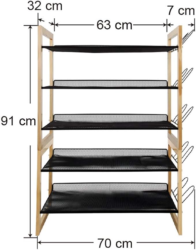 LEILEI Bastidores de Zapatos Muebles de Montaje de gabinetes de Zapatos
