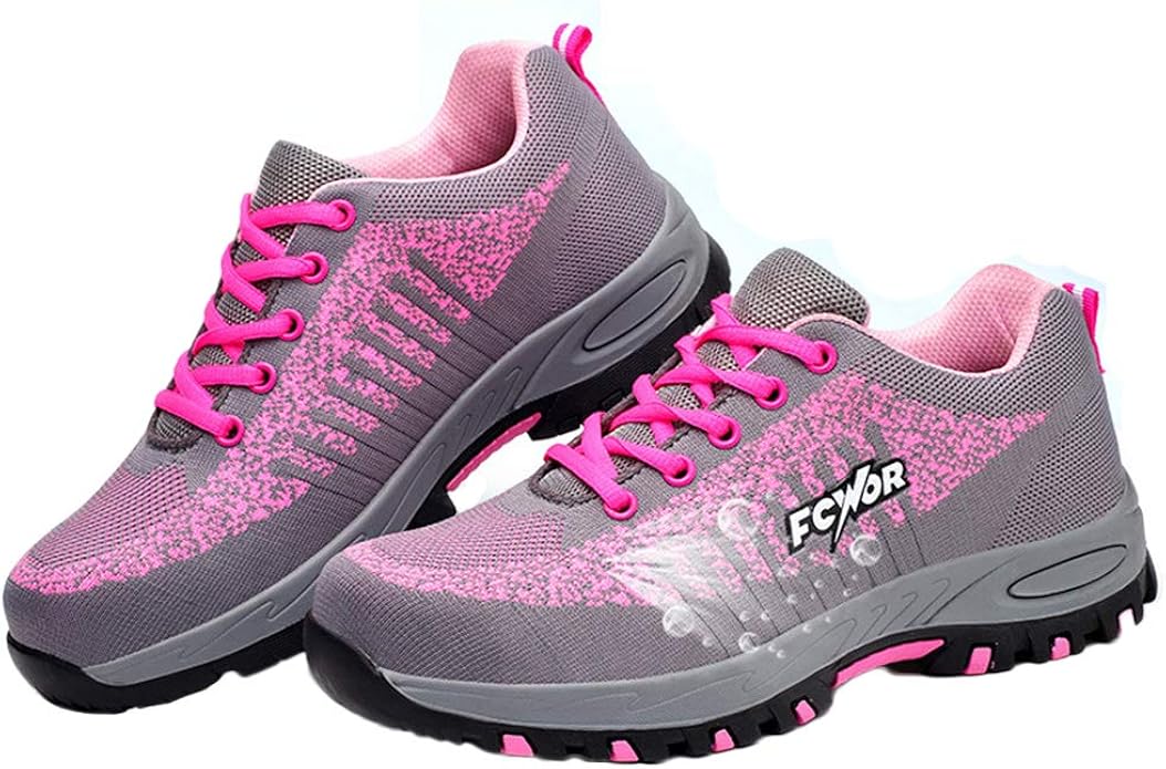 shoes Zapatos de Trabajo de Damas, Botas de Seguridad Antideslizantes Respirables Antipunción