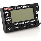 Tenergy 5-in-1 Intelligent Cell Meter (Capacity Checker, Battery Balancer, Battery Discharger, Internal Resistance Tester, ESC Servo PPM Tester)