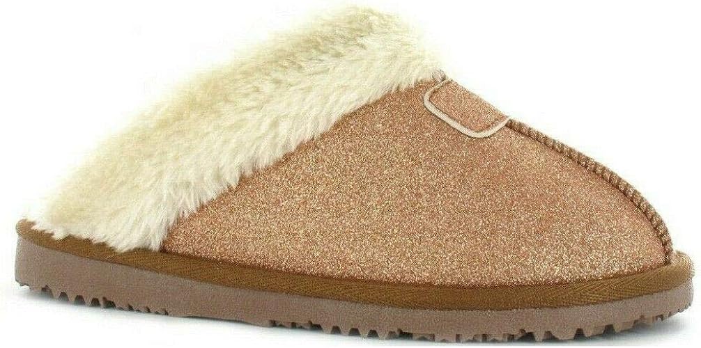 fur slip on mules