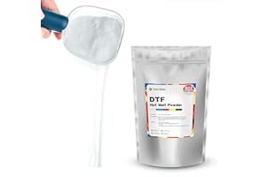 POLYTECH DTF Powder (1000g) - Hot Melt Adhesive Powder, Super Soft, for Heat Transfer Film Printing, Compatible with DTF Printers Epson ET-8550, ET8500, XP-15000, L1800, Ideal for T-Shirt Printing