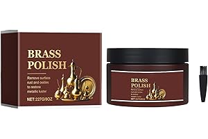 Generic Christmas Brass Polish and Cleaner - Non-Scratch Agent Maintains Shine 13oz Copper Cleaner Cloth for Restoration (Bro
