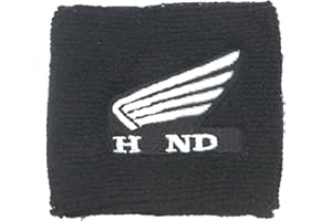 HOKTI Motorcycle Brake Reservoir Sock Compatible with CBR600RR CBR900RR CBR1000RR - Reservoir Sock Cover (Black and White)1 Pack