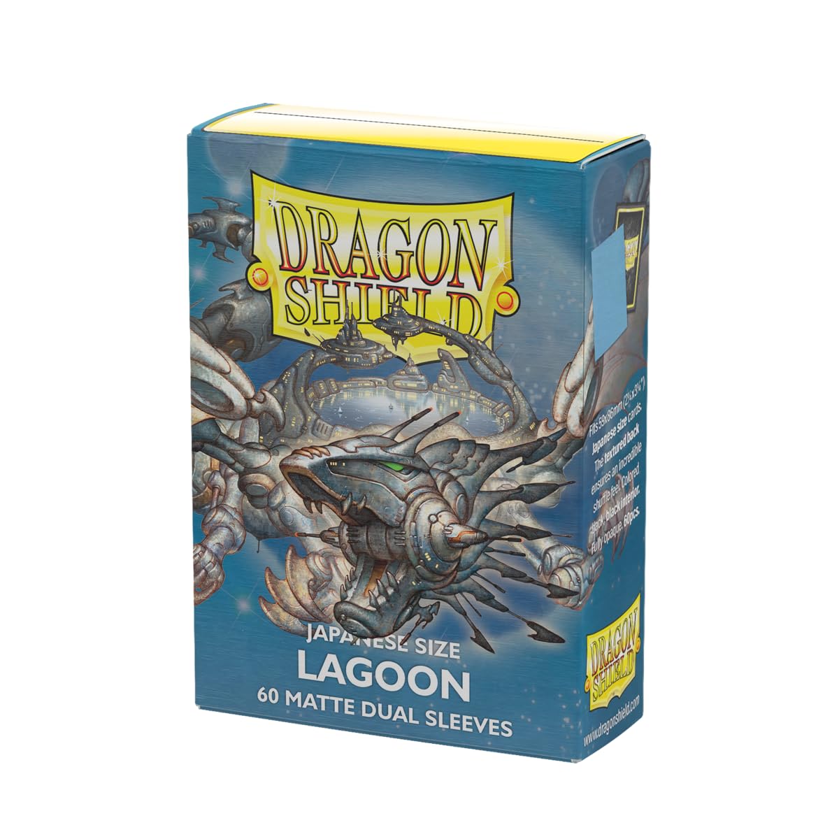 Dragon Shield - Matte Dual - Japanese Size Card Sleeves | 60 CT - Smooth & Tough Premium TCG Sleeves - Compatible with Yu-Gi-Oh, Naruto, Cardfight & Vanguard | Lagoon โ image 1